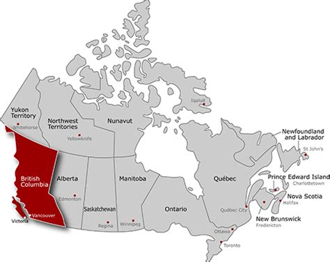 British Columbia Cities And Towns Bc Interest And Facts And Maps