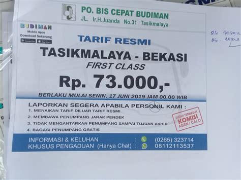 Jadwal Bus Budiman Bekasi Tasik 2021 Jadwal Dan Rute Dan Lengkap Po