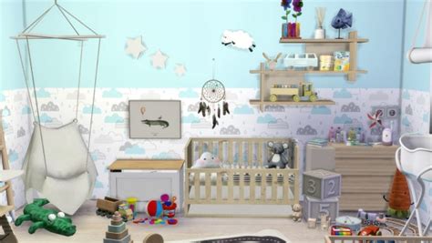 Miwamoe Nursery Room • Sims 4 Downloads