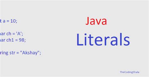 Identifying and correcting java programming errors for introductory computer science students. Java Literals - The Coding Shala
