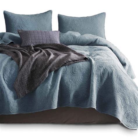 Buy Kasentex Stone Washed Quilted Coverlet Set With Standard Shams 100