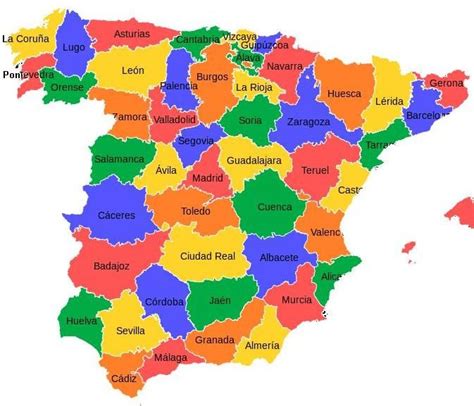 Mapa Cidades De Espanha Mapa De Portugal