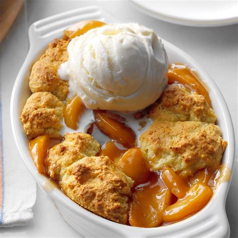 Peach Cobbler for Two Recipe | Taste of Home
