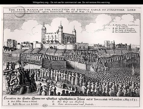 The Execution Of Thomas Wentworth 1593 1641 Earl Of Strafford Tower