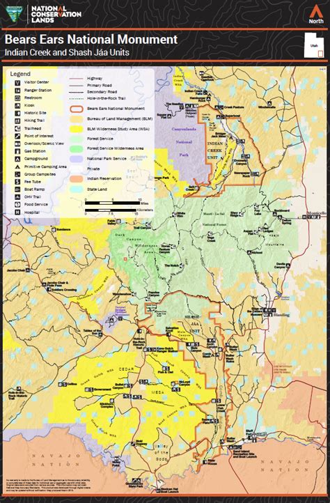 Utah Bears Ears National Monument Map Bureau Of Land Management