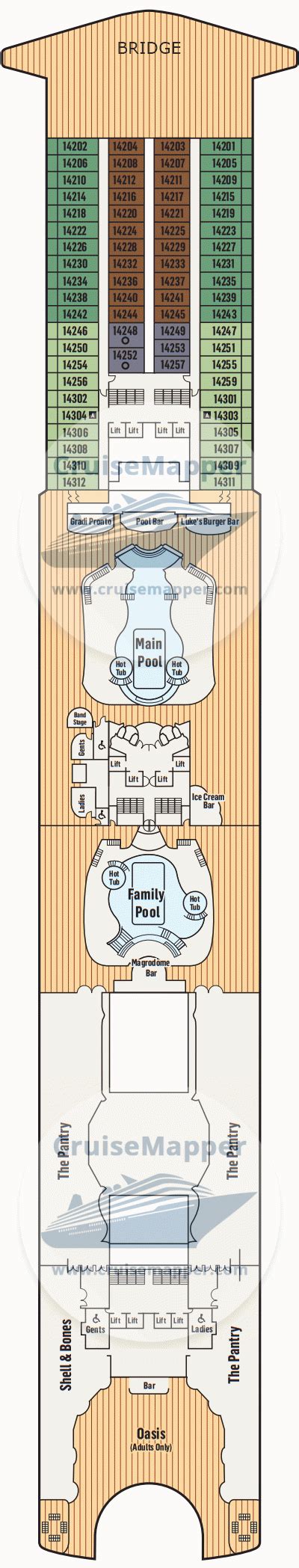 Pacific Adventure Deck Plan Cruisemapper