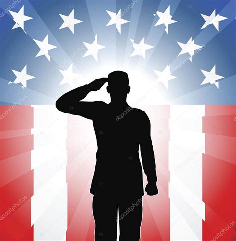 Patriotic Soldier Salute Stock Vector By ©krisdog 6579515
