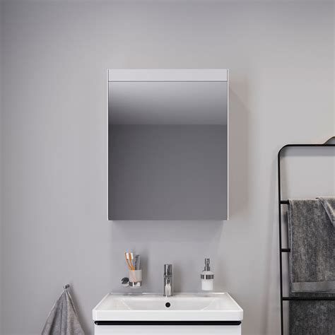 Duravit Better Single Door Mirror Cabinet With Led Lighting Lm7830l00003 Uk Bathrooms