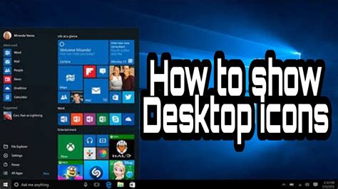 How To Create Show Desktop Icon In Windows 10 Tutoria
