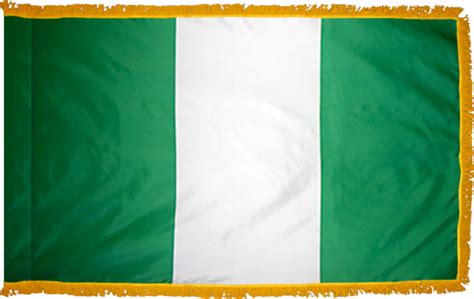 Nigeria Flag Un Indoor Nylon Eagle Mountain Flag