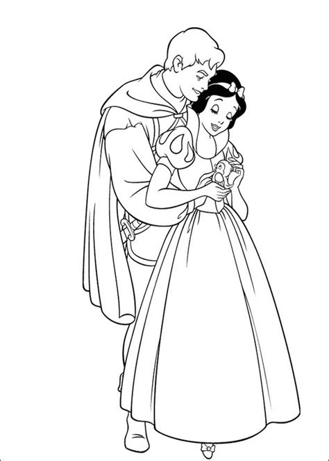 By best coloring pagesmarch 28th 2018. Snow White and prince coloring page