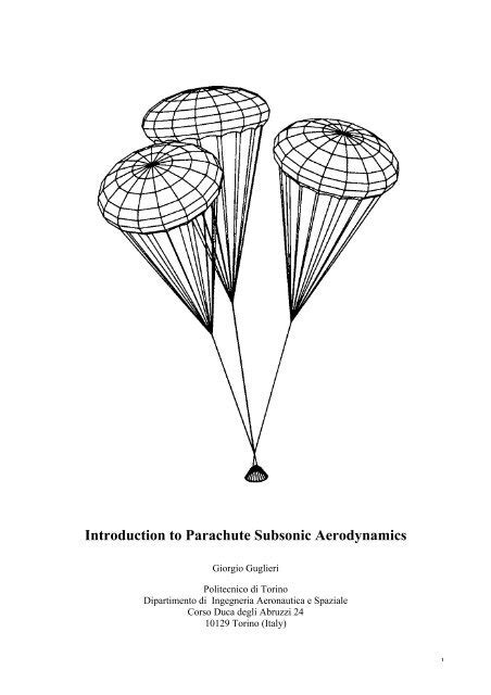 Introduction To Parachute Subsonic Aerodynamics