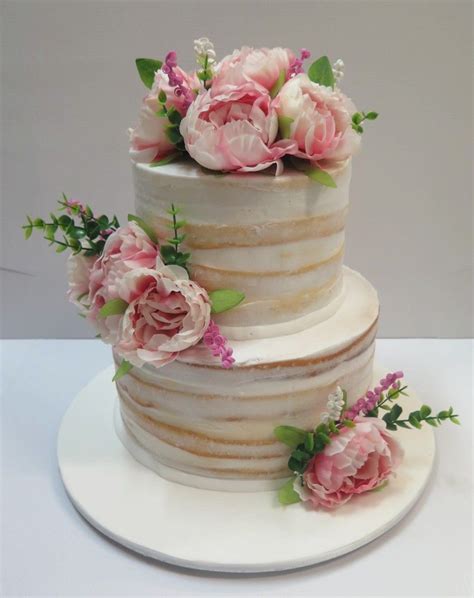 Naked Sheer Fresh Flowers Gorgeous Cakes Pretty Cakes Amazing Cakes Tiered Wedding Cake