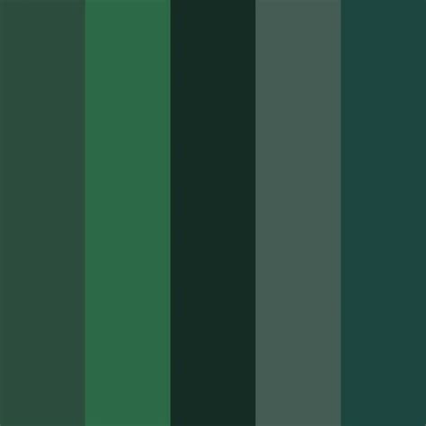 Green Color Palette Vector Illustration — Stock Vector © Huseyn 123
