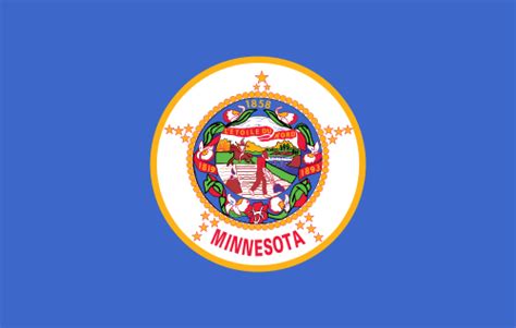 Minnesota State Information Symbols Capital Constitution Flags