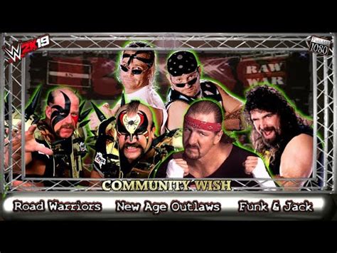 Cactus jack takes on terry funk in this bloody war of. WWE2K19 | WWF | The Road Warriors VS. New Age Outlaws VS ...