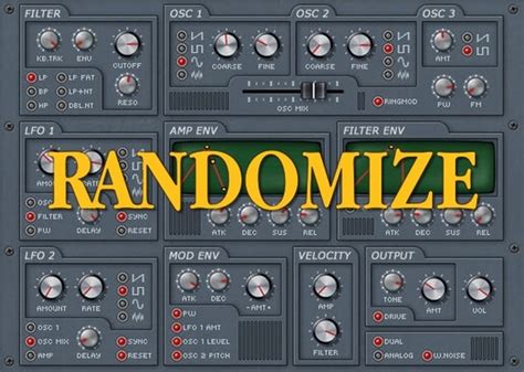 Synthesizer Sound Design Tip Use Randomization