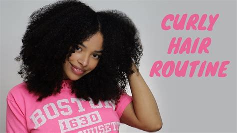 Curly Hair Routine 3c4a Youtube