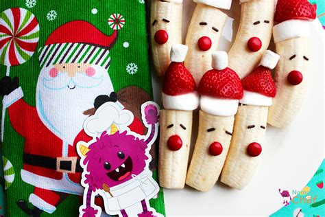 Your kids will have a ball applying their cookie decorating skills to these fun pizzas. Nomster Chef | Christmas Cooking with Kids: Strawberry Santa Pops | Fun food recipes for kids to ...