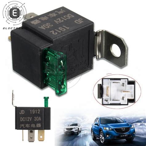 4 Pin Dc 12v 30a Fuses Car Normally Open Contacts Fused Relay On Off