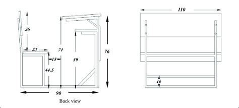 Furniture dimensions don't come out of the air. Dimensions of the classroom desk (in cm). | Download Scientific Diagram