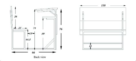 The traditional dining room chair is 18 to 20 inches in height and 15.5 to 18 inches in width. Dimensions of the classroom desk (in cm). | Download Scientific Diagram