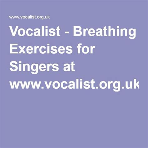 Vocalist Breathing Exercises For Singers Learntosing Singing