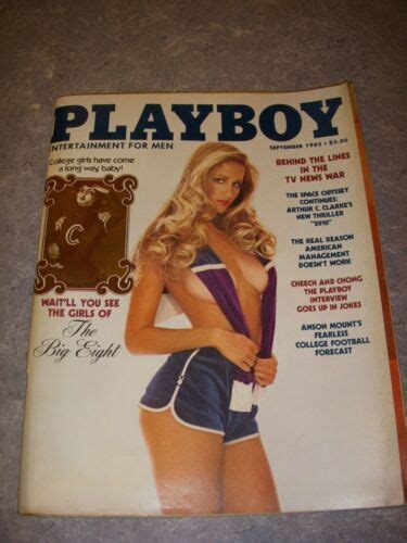 Playboy Magazine September Connie Brighton Cheech Chong Tom