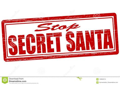 Secret Santa Stock Illustration Illustration Of Santa 109902013