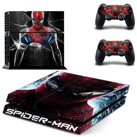 Spiderman Ps4 Autocollant Pour Sony Playstation 4 Ps4 Console Film De