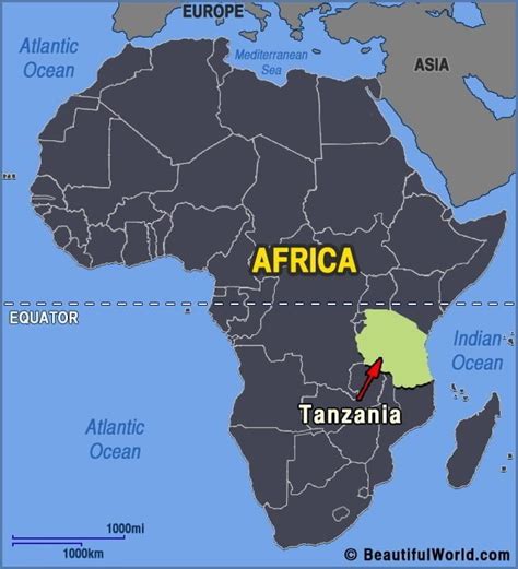 Map Of Tanzania Facts And Information Beautiful World Travel Guide