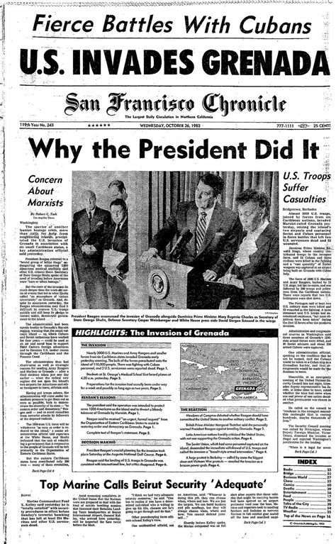 Chronicle Covers: When the powerful U.S. invaded tiny Grenada