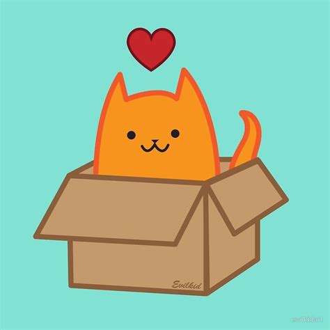 Cute Cat In A Box Graphic By Evilkid Celebrating The Greatest Love