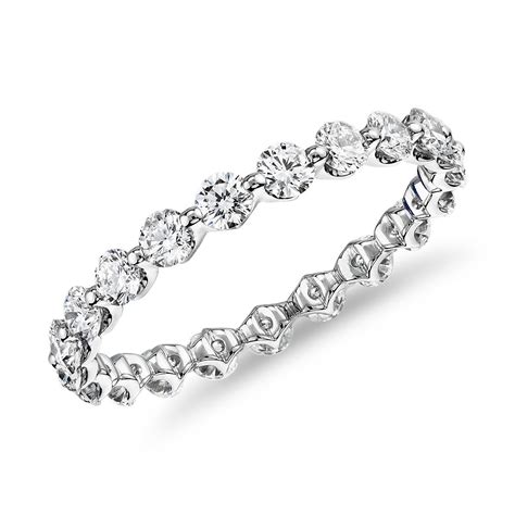 The Gallery Collection Floating Diamond Eternity Ring In Platinum 1 1