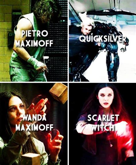 Scarlet Witch And Quicksilver Wanda And Pietro Maximoff The Avengers