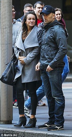 Michelle Bridges Shows Off Baby Bump On Way To Lunch With Steve Willis Daily Mail Online