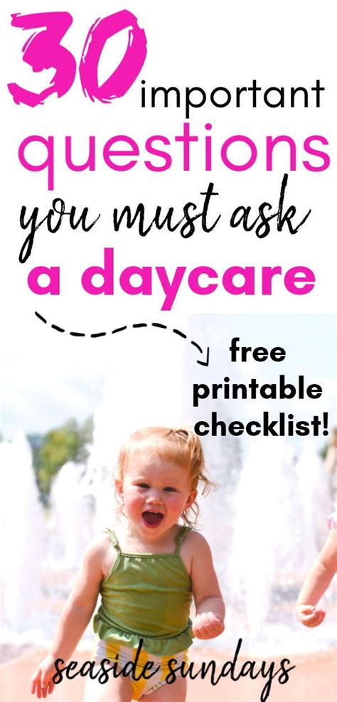 30 Important Questions That You Need To Ask A Home Daycare Home