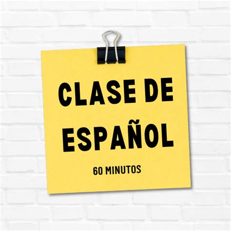Clase De Español Privada Private Lesson 60 Minutos 60 Minutes