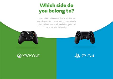Xbox One Vs Playstation 4 Choose Your Side Visually