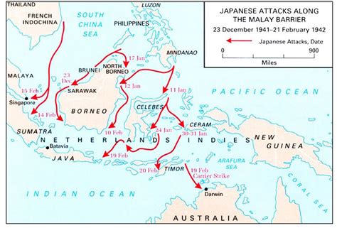 Japanese Attacks Along The Malay Barrier 23 December 1941 21 February