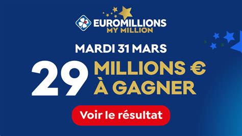 Le Résultat De L'euro Millions De Mardi - Résultat du tirage de l'Euromillions du mardi 31 mars 2020