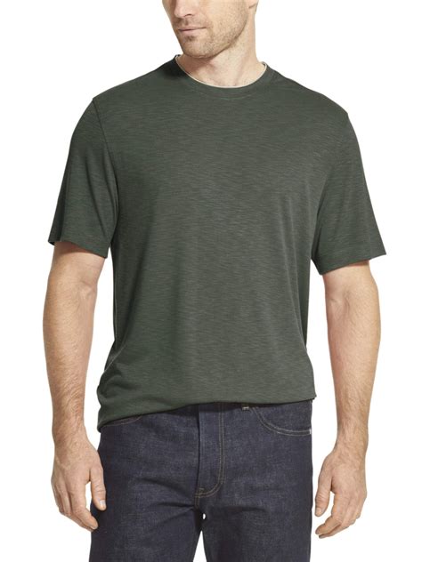 henleys van heusen men s big and tall air short sleeve doubler crew neck tee sv