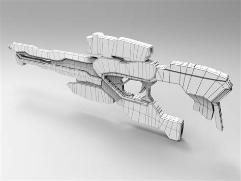 3d Model Futuristic Weapons