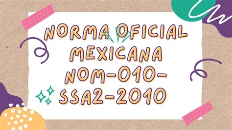 Calam O Norma Oficial Mexicana Nom Ssa