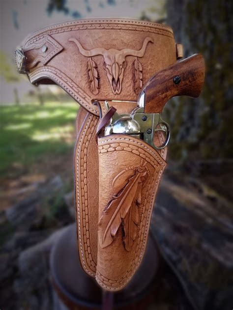 Leather Gun Holster Pattern Leather Quiver Custom Leather Holsters