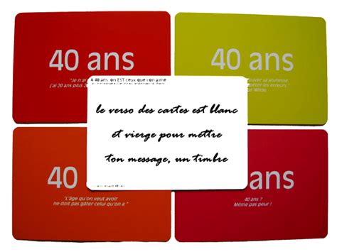 10 Belles Cartes Postales Citations Pour Lanniversaire De 40 Ans