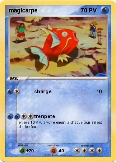 Pokémon Magicarpe 6 6 Charge Ma Carte Pokémon