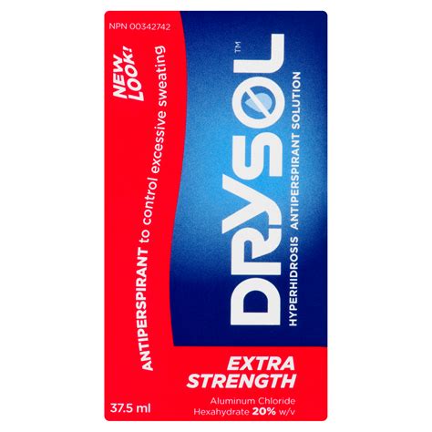 Drysol Extra Strength Hyperhidrosis Antiperspirant Solution 375 Ml