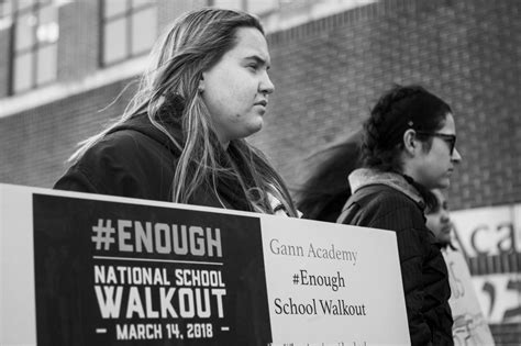 Students From Gann Academy Walked Out Of School To Protest Gun Violence