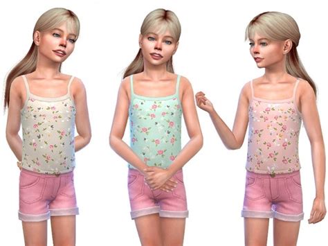 Top For Girls 01 By Little Things At Tsr Sims 4 Updates